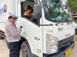 Satlantas Polres Sampang Gelar Ops Gabungan Pemeriksaan Kendaraan Bermotor