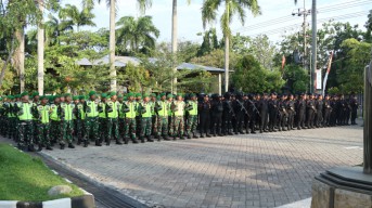 Apel Pergeseran Pasukan, Polres Nganjuk Siap Amankan Ribuan Peserta Pengesahan Warga Baru PSHT