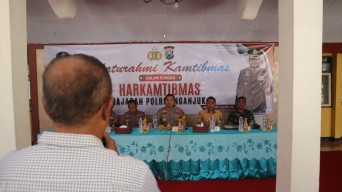 Silaturahmi Kamtibmas, Kapolres Nganjuk Gandeng Forkopimcam Bahas Kerawanan Wilayah 