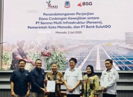 BSG, PT SMI, dan Pemkot Manado Teken Perjanjian Dana Cadangan