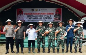 Danrem 131/Santiago Tanam Jagung Hibrida di Bolmong, Dukung Ketahanan Pangan Nasional