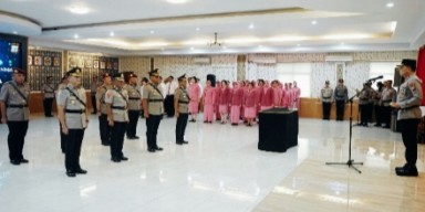 Kapolda Sulut Pimpin Pelantikan Irwasda dan Sertijab Sejumlah Pejabat Utama Polda
