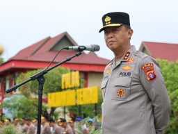 Pimpin Apel Pagi, Kapolda Kalteng Tekankan Penanganan Karhutla dan Pelayanan Publik