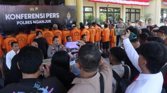 Polres Nganjuk Gaspol! 35 Kasus Kriminal & Narkoba Terungkap dalam Sebulan
