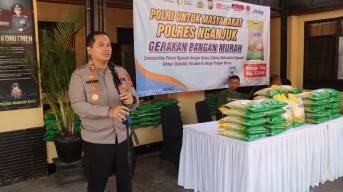 Polres Nganjuk Luncurkan Gerakan Pangan Murah, Warga Antusias Minta Digelar Rutin