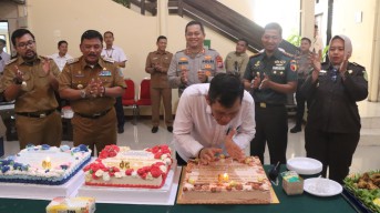 Forkopimda Nganjuk Rayakan Ulang Tahun Ketua PN ke-56, Perkuat Sinergisitas Antarlembaga