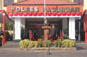 Upacara HUT ke-80 RI, Pesan Kapolres Pasuruan: Jaga Persatuan dan Keamanan Bangsa