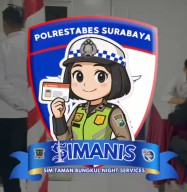 Satpas Colombo Polrestabes Surabaya luncurkan SIMANIS di Taman Bungkul 