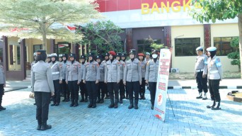 Peringati HUT ke-77 Polwan, Polres Bangkalan Gelar Gaktibplin