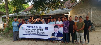 Anggota DPRD Pandeglang dari Fraksi NasDem, Wawan Sugiawan, S.Ag Gelar Reses di Desa Banyuasih