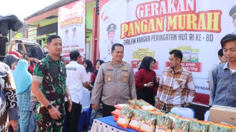 Kapolres Nganjuk dan Forkopimda Ikuti Zoom Meeting Gerakan Pangan Murah di Kecamatan Nganjuk