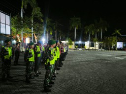 Patroli Skala Besar Polres Nganjuk Amankan Obyek Vital dan Cipta Kondisi Kamtibmas