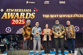 Bank SulutGo Raih Penghargaan Best Service Excellence di Artajasa ATM Bersama Award 2025