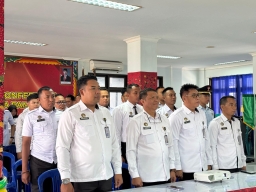 ASN harus Netral, Pesan Wakil Menteri Koordinator Bidang Hukum, HAM, Imigrasi dan Pemasyarakatan dalam giat Apel Bersama