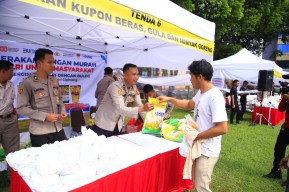 Polri Gencarkan Gerakan Pangan Murah, Siapkan Sistem Drive-Thru bagi Ojol