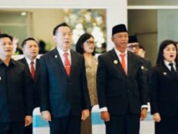 Dukung Tata Kelola Keuangan Daerah, Bupati Franky Wongkar Hadiri Pengukuhan Kepala Perwakilan BPKP Sulut