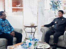 Gubernur Yulius Komaling Apresiasi Dedikasi Dr. Andi Taufik, Sambut Hangat Kajati Baru Sulut