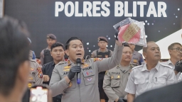 Polres Blitar Berhasil Amankan Tersangka Begal 2 Bulan Beraksi di 18 TKP