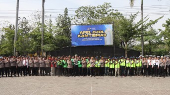 Polres Nganjuk Gelar Apel Ojol Kamtibmas, Wujud Sinergi Bersama Komunitas untuk Jogo Nganjuk