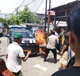 Gagal Gasak Motor, Pelaku Curanmor di Jojoran Alami Luka Bakar Usai Diamuk Massa