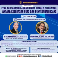 HMI Akan Gelar Webimer Nasional Tema Antara Kebebasan PERS dan Penyebaran HOAKS