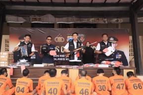 Polres Kediri Kota Ungkap 8 Kasus Selama Operasi Sikat Semeru 2025