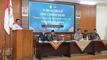 Kapolres Nganjuk Hadiri FGD FKUB: Bahas Tantangan Kerukunan Umat Beragama di Era Post Truth