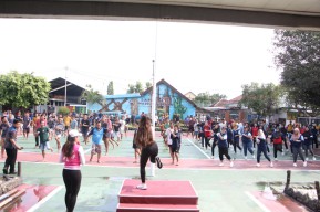 Bangun Kebugaran Jasmani, Warga Binaan Kompak Lakukan Senam Pagi