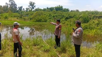 Polsek Rejotangan Tangani Kasus Anak Tenggelam di Kubangan Sungai brantas, Satu Korban Meninggal Dunia