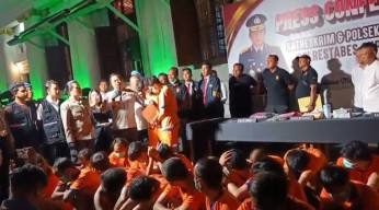 Polrestabes Surabaya Ungkap 43 kasus Curanmor Diantara 8 Resedivis dan 1 Anak di Bawah Umur