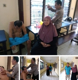 Datang Urus Surat Kehilangan KTP, Warga Mendadak Sakit di Polsek Semampir, Anggota SPKT Beri Pertolongan Pengobatan