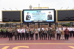 Bupati Sidoarjo Pimpin Apel Gelar Pasukan Operasi Lilin Semeru 2025