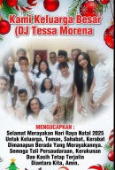 DJ Tessa Morena: Kami Bersama Keluarga Besar, Ucapkan Hari Natal dan Tahun Baru 2026