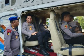 Jelang Pergantian Tahun, Kapolda Sulut Pantau Langsung Kamtibmas Lewat Patroli Udara