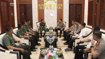Kapolres Baru Nganjuk Perkuat Sinergi Forkopimda, Kunjungi Bupati dan Dandim 0810/Nganjuk