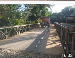 Jembatan Desa Kramatjaya Kecamatan Cimanggu yang Sempat Ambruk Kini Sudah Diperbaiki, Warga Ucapkan Terima Kasih