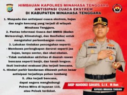 Kapolres Mitra AKBP Handoko Sanjaya Ajak Warga Waspada Cuaca Ekstrem, Tekankan Kesiapsiagaan dan Keselamatan