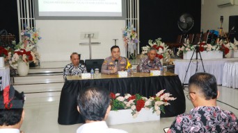 Perkuat Sinergi Lintas Gereja, Kapolres Nganjuk Jamin Pengamanan Ibadah Umat Nasrani