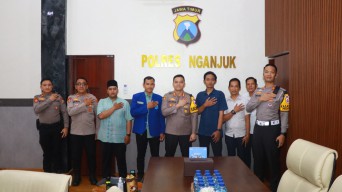 Kapolres Nganjuk dan PMII Perkuat Sinergi, Dorong Aspirasi Disampaikan Secara Santun