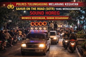 Polres Tulungagung Melarang Kegiatan SOTR dengan Sound Horeg