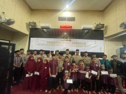 Polres Pelabuhan Tanjung Perak Gelar Buka Bersama Insan Pers dan Santuni Anak Yatim di Bulan Suci Ramadhan