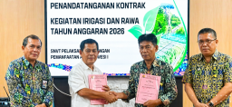 Komitmen Kuat BWS Sulawesi I Manado: Kontrak Strategis Irigasi Diteken, Dorong Ketahanan Pangan Sulawesi Utara