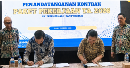 BWS Sulawesi I Manado Teken Kontrak Proyek Strategis 2026, Perkuat Ketahanan Air dan Pengendalian Banjir di Sulut