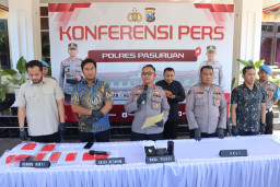 Polres Pasuruan Ungkap Tambang Andesit Ilegal di Purwosari, 5 Orang Ditetapkan Sebagai Tersangka