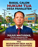 Julius Vietkie Watuseke Resmi Maju, Figur Muda Siap Lanjutkan Jejak Kepemimpinan di Pahaleten