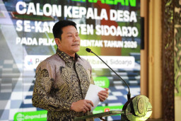230 Cakades Ikuti Pembekalan, Bupati Subandi Tegaskan Pilkades Damai