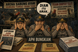 Polres Lumajang dan Polsek Tidak Punya Nyali Tutup Perjudian Sabung Ayam dan Dadu di Ranuyoso