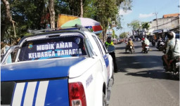 Satlantas Polres Sampang Gelar Patroli MQR di Kawasan Pasar Srimangunan