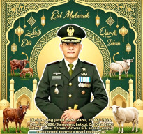Letkol Czi Dika Catur Yanuar Anwar Sampaikan Pesan Khidmat Sambut Hari Raya Kurban di Kabupaten Sampang