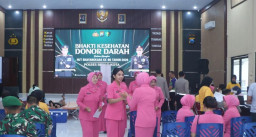 Sambut Hari Bhayangkara ke-80, Polres Blitar Kota Gelar Bakti Kesehatan